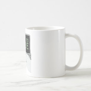 Geboren zu kodieren kaffeetasse