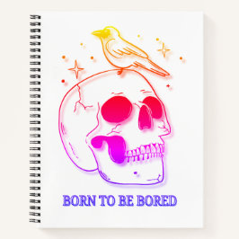 Geboren zu langweilig notizblock