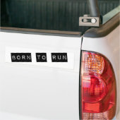 Geboren zu laufen autoaufkleber (Auf Lkw)