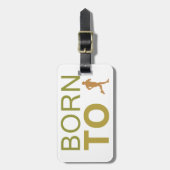 Geboren zu laufen gepäckanhänger (Vorderseite vertikal)