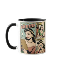 Geboren zu lesen Retro Funny Book Cup für Leser