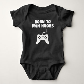 Geboren zu Pwn Noobs Videospielen Baby Strampler