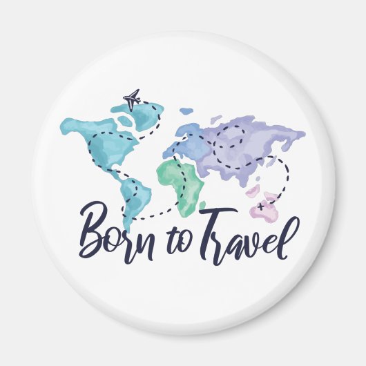 Geboren zu reisen magnet (Vorne)