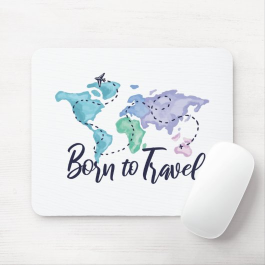 Geboren zu reisen mousepad (Mit Mouse)