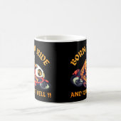 GEBOREN ZU REISEN UND HILFE-Biker-Lust-Lust Kaffeetasse (Mittel)