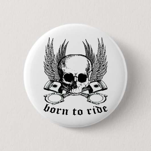 Geboren zu reiten button (Vorderseite)