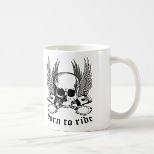 Geboren zu reiten kaffeetasse