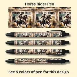 Geboren zu reiten, Pferd & Reiter Kugelschreiber