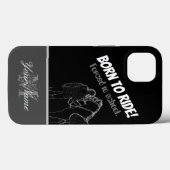 Geboren zu reiten! Zwangsweise zur Schule. Case-Mate iPhone Hülle (Rückseite (Horizontal))