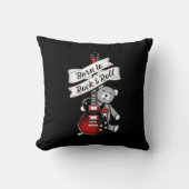Geboren zu Rock and Roll Baby Bear Kids Gitarre Kissen (Vorderseite)