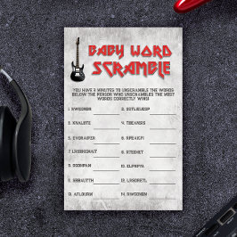 Geboren zu Rock - Baby Word Scramble