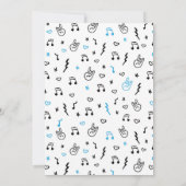 Geboren zu Rock Boy Baby Shower Einladung (Rückseite)