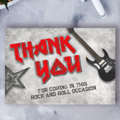 Geboren zu Rock Dankeskarte