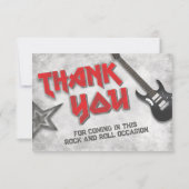 Geboren zu Rock Dankeskarte (Vorderseite)