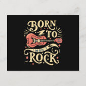 Geboren zu Rock Electric Guitar Begleitkarte (Rückseite)