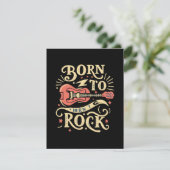 Geboren zu Rock Electric Guitar Begleitkarte (Stehend Vorderseite)