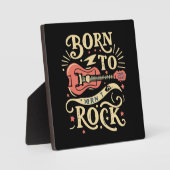 Geboren zu Rock Electric Guitar Fotoplatte (Vorderseite)