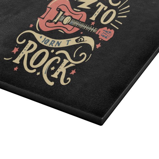 Geboren zu Rock Electric Guitar Schneidebrett (Ecke)