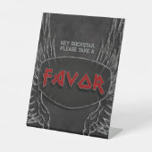 Geboren zu Rock - Fevor Sign Sockelschild (Vorderseite)