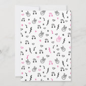 Geboren zu Rock Girl Babydusche Einladung (Rückseite)