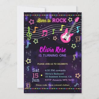Geboren zu Rock Glows Einladung