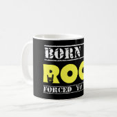 Geboren-zu-Rock Kaffeetasse (Vorderseite Links)