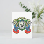 Geboren zu Rock Postkarte (Stehend Vorderseite)