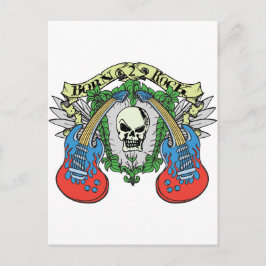 Geboren zu Rock Postkarte