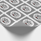 Geboren zu Rock & Roll Gitarrenrocker Musikergesch Geschenkpapier (Ecke)