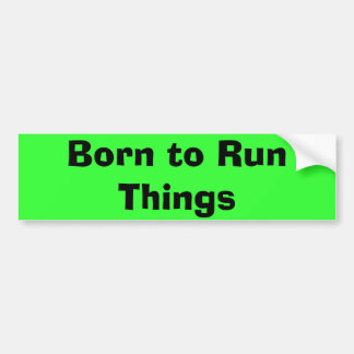 Geboren zu RunThings Autoaufkleber