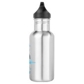 Geboren zu schwimmen gezwungen zur Schule Edelstahlflasche (Rechts)