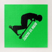 Geboren zu Scoot - Scooter-Rider Puzzle (Horizontal)