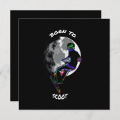 Geboren zu Scoot-, Scooter- und Moon-Flachkarten (Vorne/Hinten)