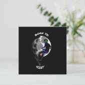 Geboren zu Scoot-, Scooter- und Moon-Flachkarten (Stehend Vorderseite)