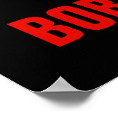 Geboren zu sein, Motivierend Wolf Howling Moon Red Poster (Ecke)