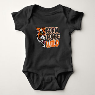 Geboren zu sein - Tiger Art Baby Strampler