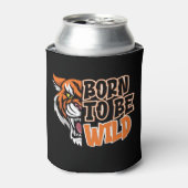 Geboren zu sein - Tiger Art Dosenkühler (Kanne Vorderseite)