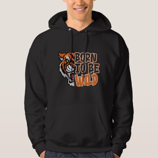 Geboren zu sein - Tiger Art Hoodie (Vorderseite)