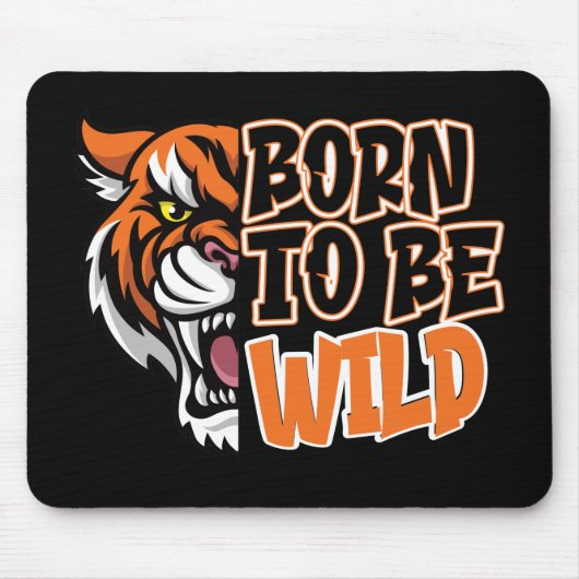 Geboren zu sein - Tiger Art Mousepad (Vorne)