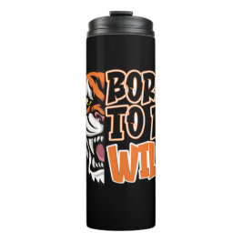 Geboren zu sein - Tiger Art Thermosbecher