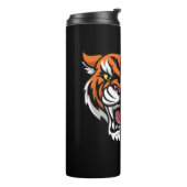 Geboren zu sein - Tiger Art Thermosbecher (Nach links gedreht)