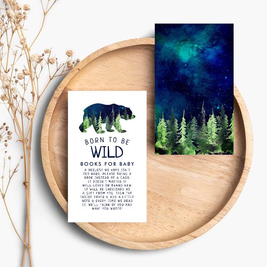 Geboren zu sein, um ein kostenloses Baby-Duschbuch Begleitkarte