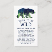 Geboren zu sein, um ein kostenloses Baby-Duschbuch Begleitkarte (Vorderseite)