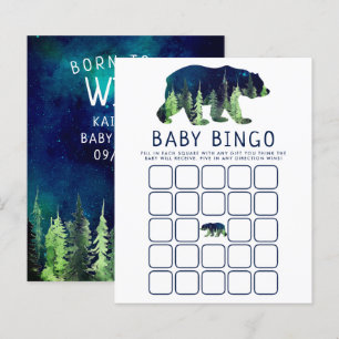 Geboren zu sein, wilde Baby Dusche Bingo
