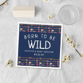 Geboren zu sein, wilde Stamm Boho Pfeile Baby Dusc Serviette