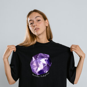 Geboren zu Shine - Amethyst Power Februar Birthsto T-Shirt