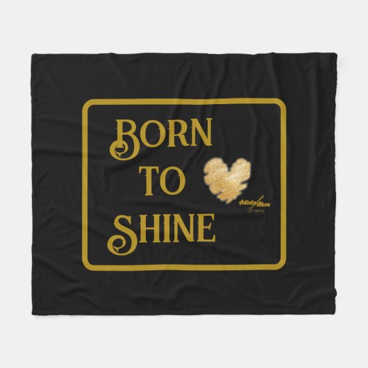 Geboren zu Shine Fleece Blanket (Vorderseite (Horizontal))
