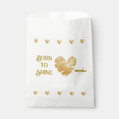 Geboren zu Shine White Gunst Bags Geschenktütchen (Vorderseite)