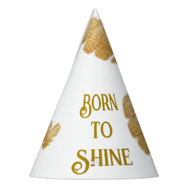 Geboren zu Shine White Party Hats Partyhütchen