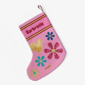 Geboren zu Shop von Adiela Akoo - Strumpf zu Weihn Kleiner Weihnachtsstrumpf (Rückseite (Hängend))